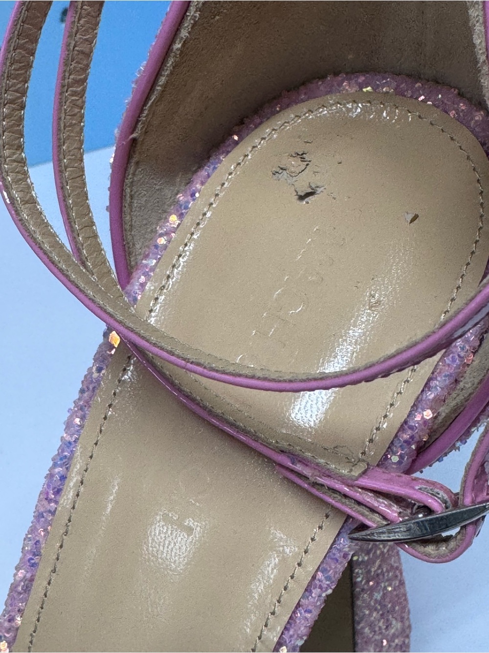 💖ONLY HERE $1400 MACH Y MACH GLITTER BOW HEELS PINK - Picture 11 of 15